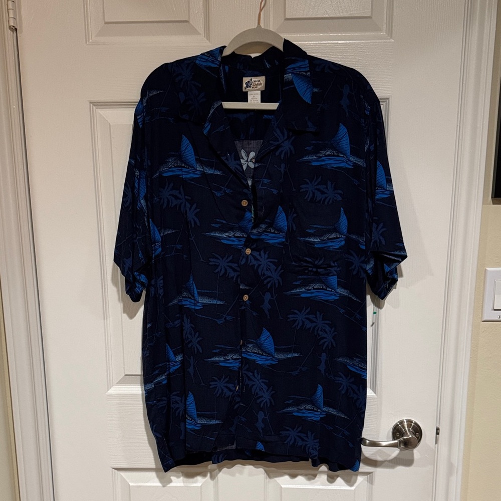 Blue Hawaiian Shirt